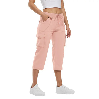 🔥Last Day:90% Off🔥Women's  Cargo Capri Pants – Lightweight Loose Fit Summer Pants