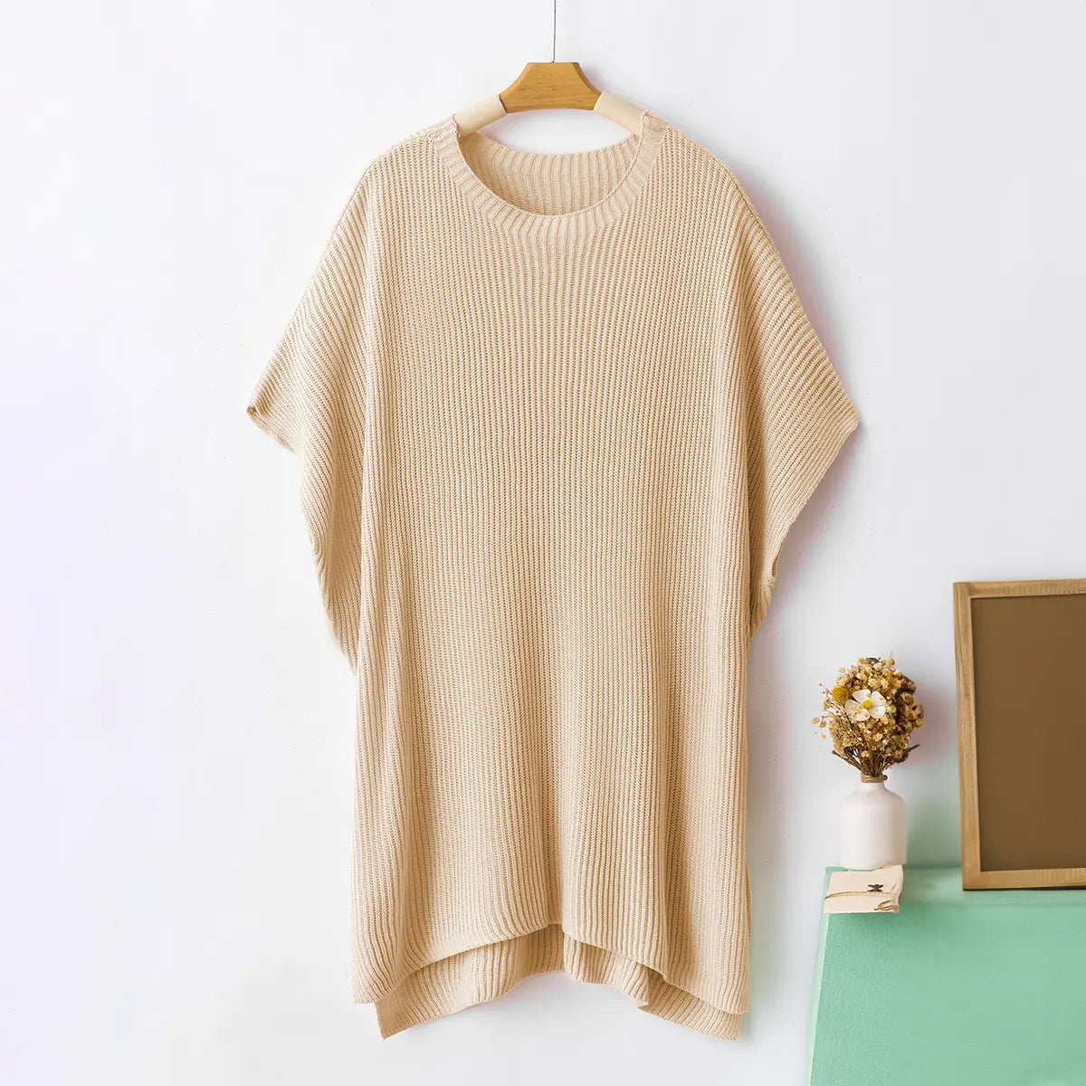Women’s Solid Knit Puff Sleeve Sweater