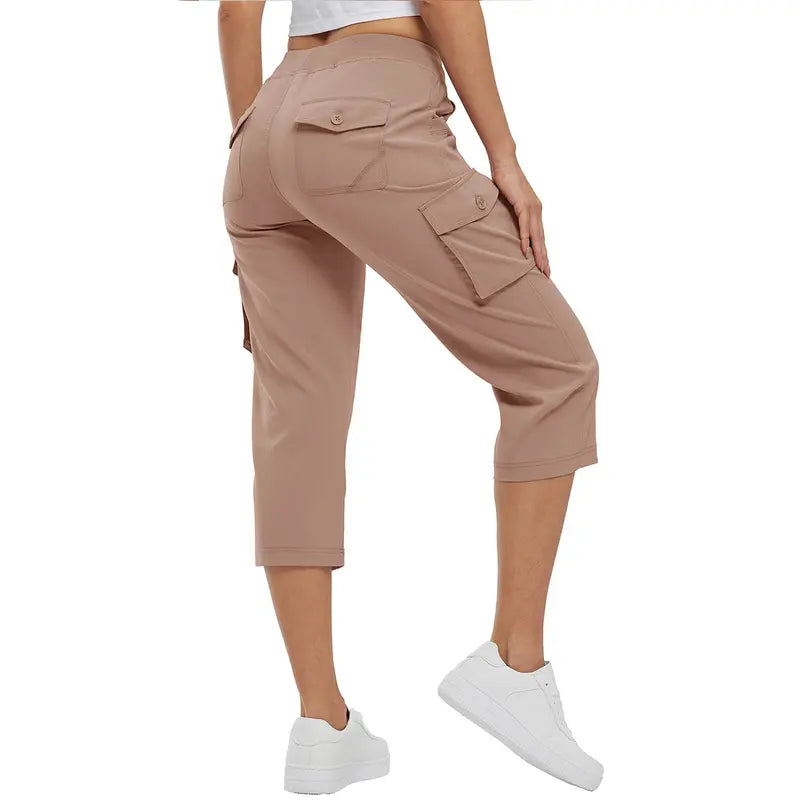 🔥Last Day:90% Off🔥Women's  Cargo Capri Pants – Lightweight Loose Fit Summer Pants