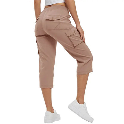 🔥Last Day:90% Off🔥Women's  Cargo Capri Pants – Lightweight Loose Fit Summer Pants