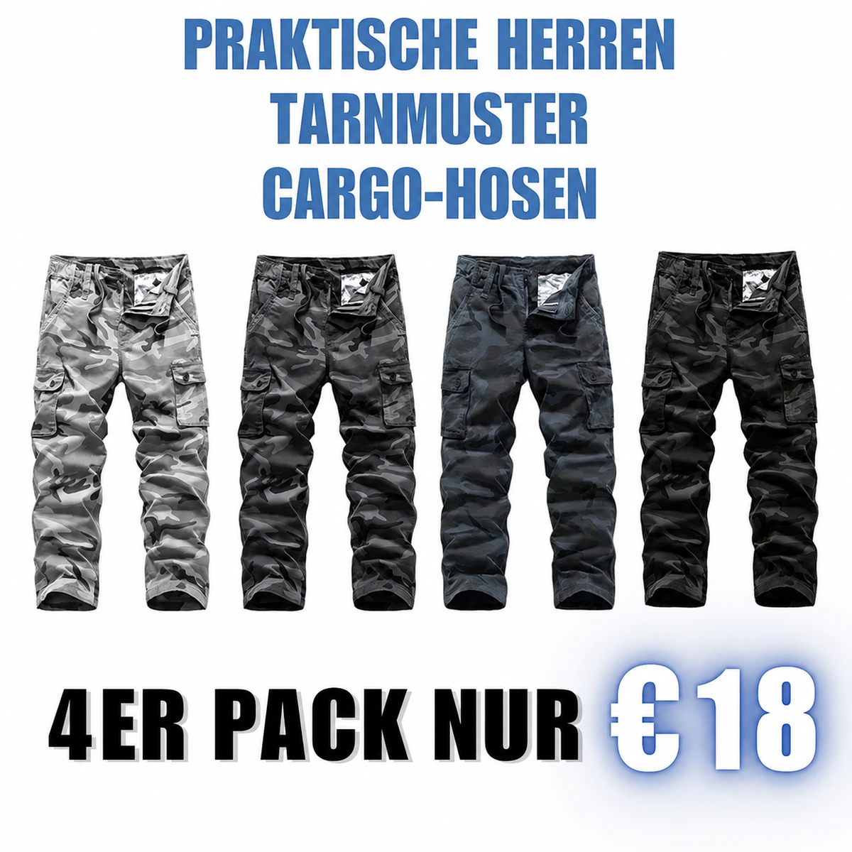 【LETZTER VERKAUFSTAG】Praktische Camouflage-Cargohose für Herren