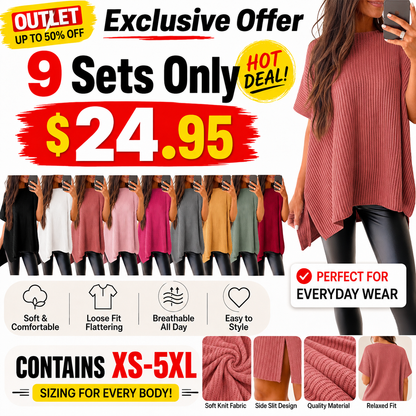 Women’s Solid Knit Puff Sleeve Sweater