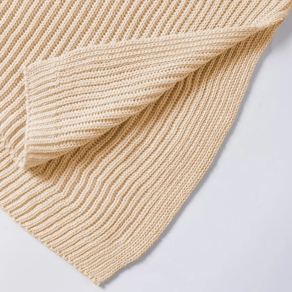 Knit top ribbed fabric detail