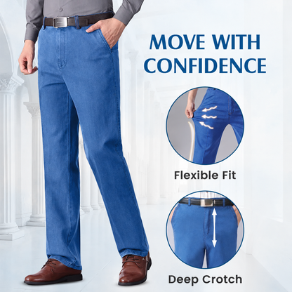 Men's Classic Straight Fit Stretch Jeans