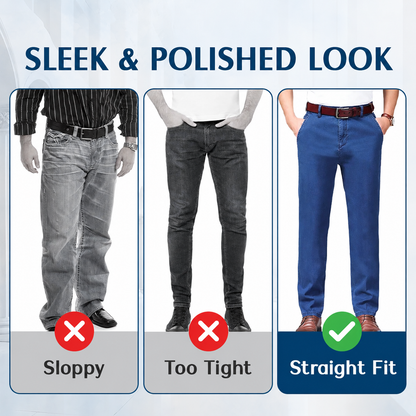 Men's Classic Straight Fit Stretch Jeans