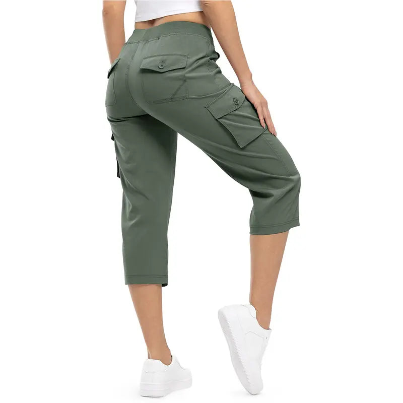 🔥Last Day:90% Off🔥Women's  Cargo Capri Pants – Lightweight Loose Fit Summer Pants